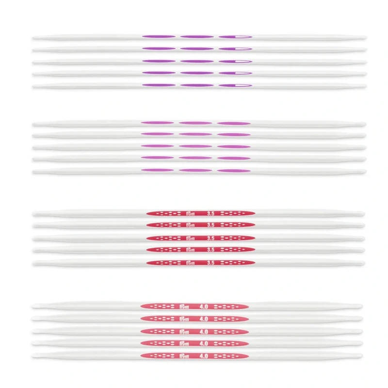 Prym Strumpfstricknadelset, ergonomisch, 20 cm, 2,50 – 4,00 mm