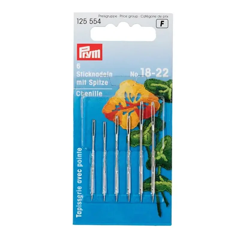 Prym-Sticknadeln mit Spitze aus Stahl, Nr. 18