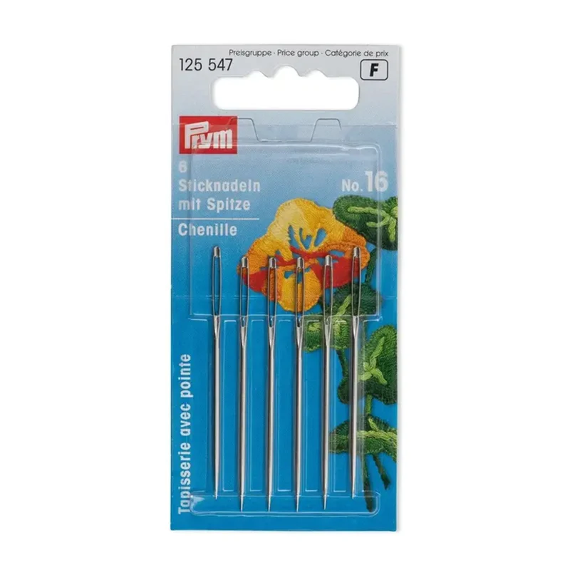 Prym-Sticknadeln mit Spitze aus Stahl, Nr. 16