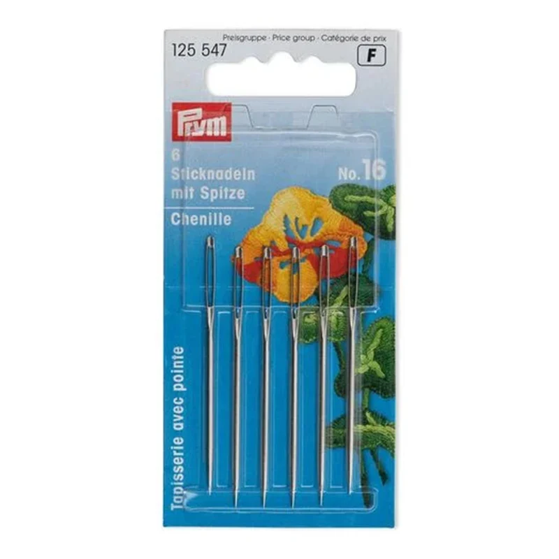 Prym Sticknadeln ohne Spitze, Stahl, Nr. 16