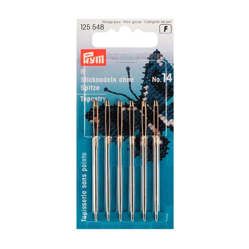Prym Sticknadeln ohne Spitze, Stahl, Nr. 14