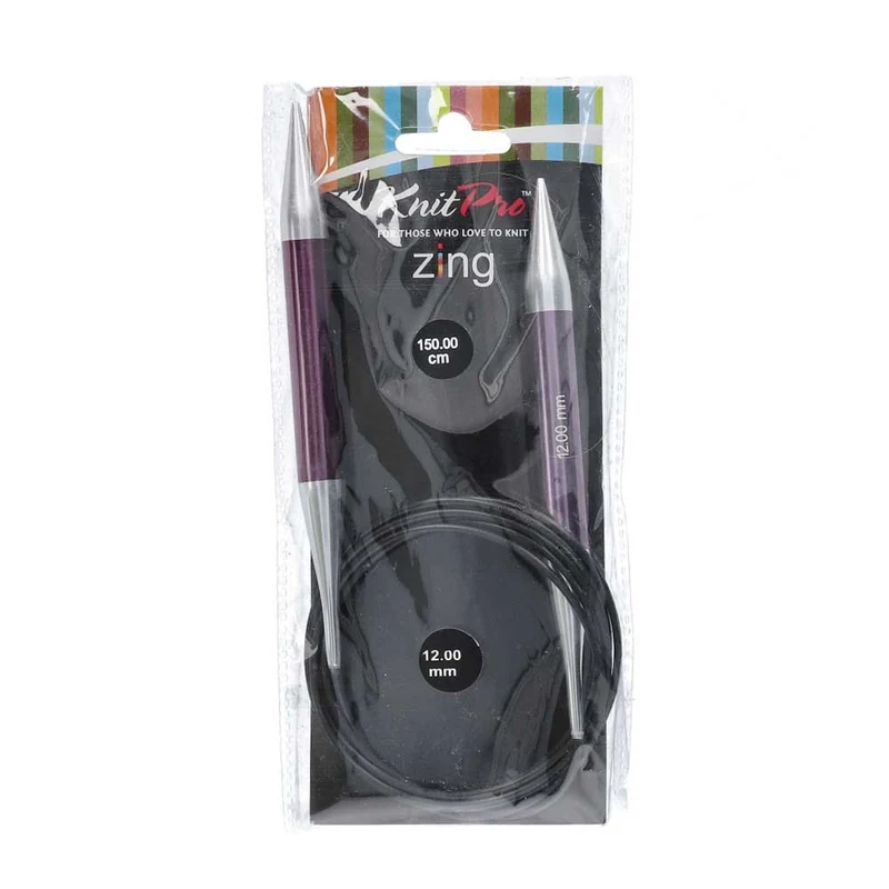 KnitPro Zing Rundstricknadeln 150 cm, 12,00 mm