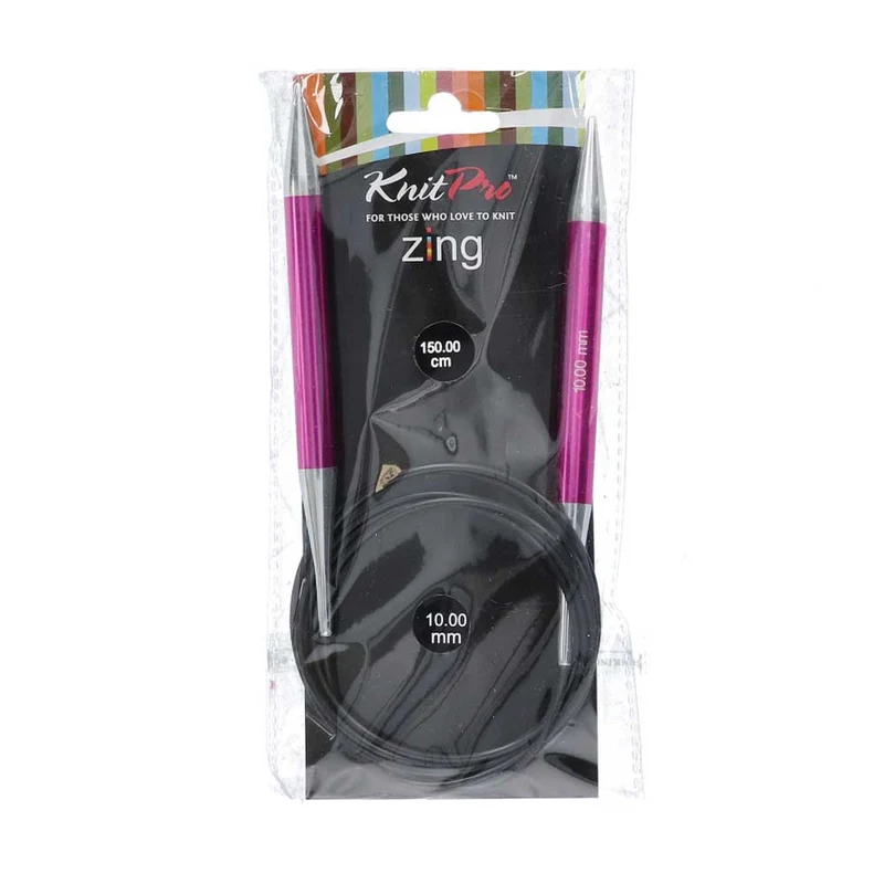 KnitPro Zing Rundstricknadeln 150 cm, 10,00 mm