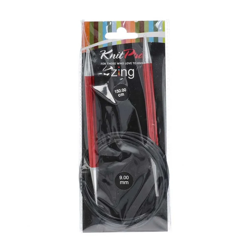KnitPro Zing Rundstricknadeln 150 cm, 9,00 mm