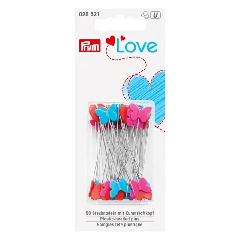Prym Love-Stecknadeln mit Kunststoffkopf (50 Stück)