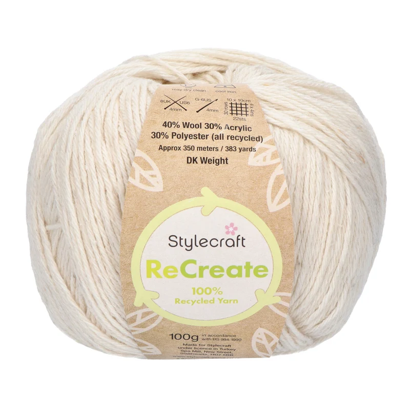 Stylecraft ReCreate DK 1941 Naturweiß