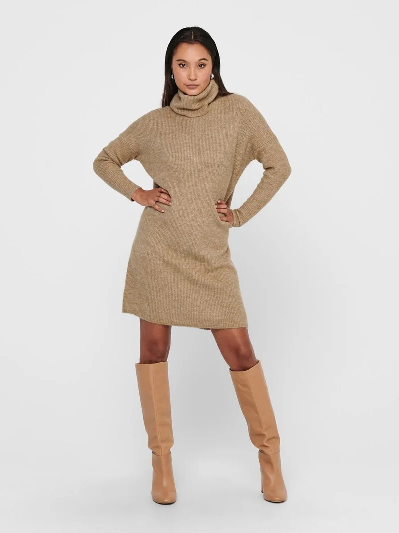 ONLJANA L/S COWLNCK DRESS WOOL KNT NOOS
