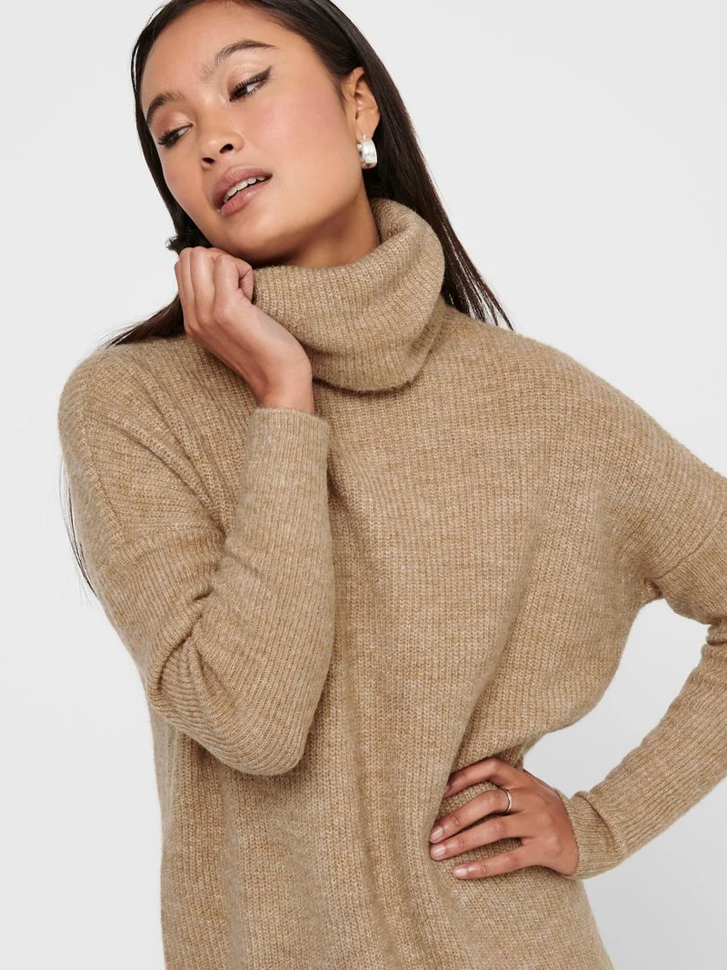 ONLJANA L/S COWLNCK DRESS WOOL KNT NOOS