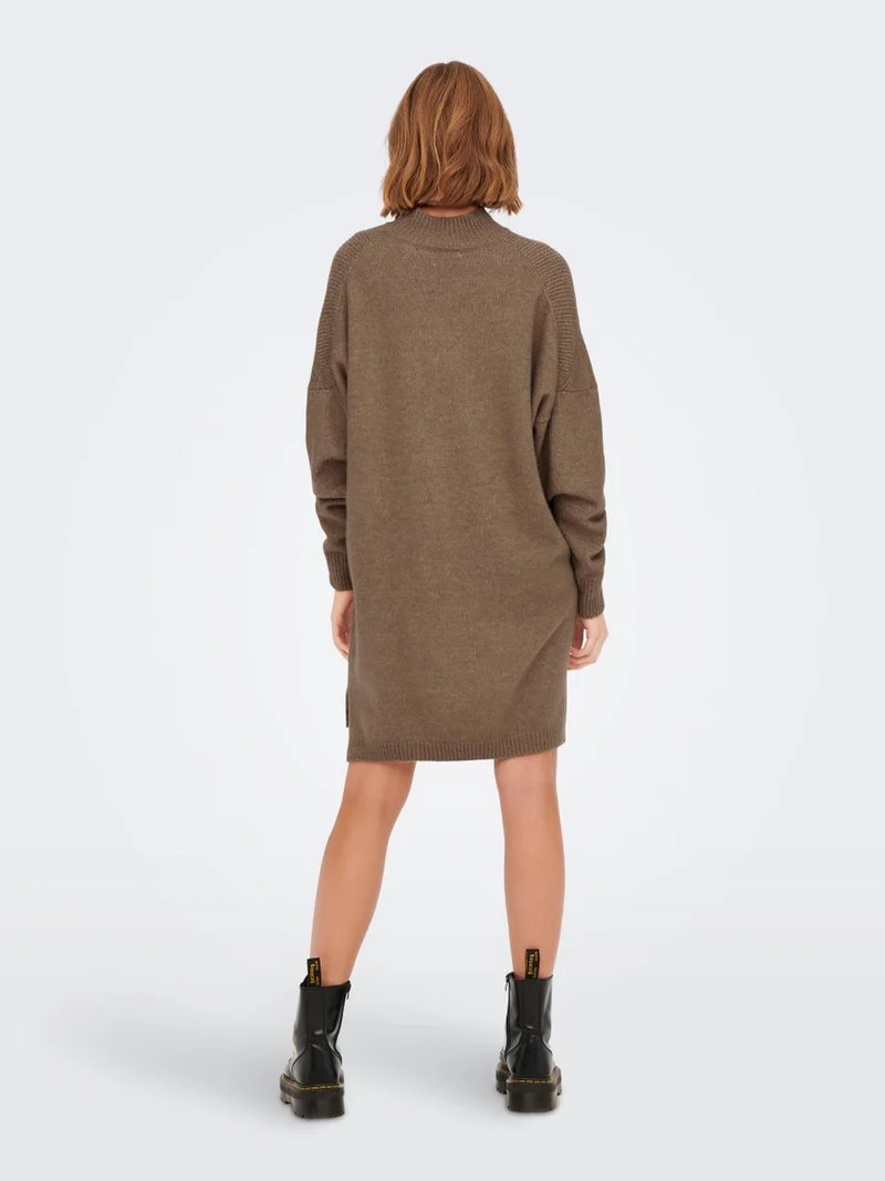 ONLSILLY L/S HIGHNECK DRESS BF KNT