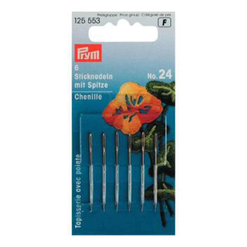 Prym-Sticknadeln mit Spitze aus Stahl, Nr. 24