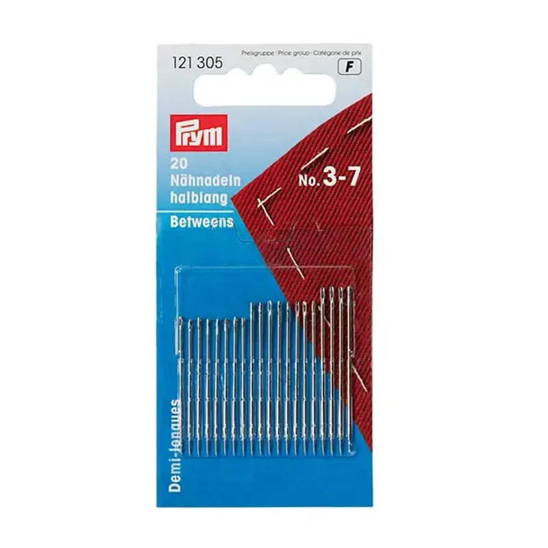 Prym-Nähnadeln, halblang, Stahl, Nr. 3–7