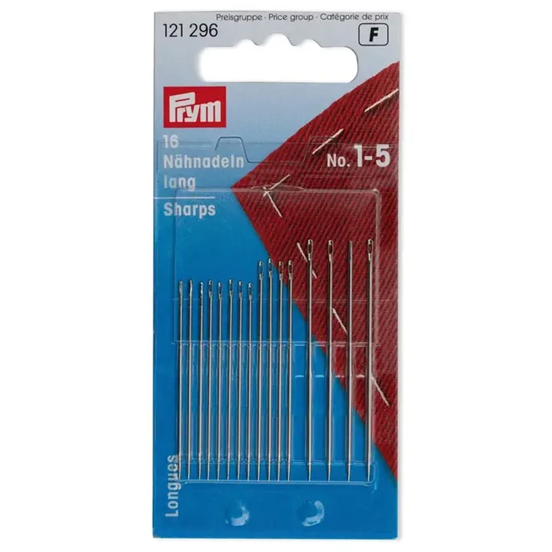 Prym-Nähnadeln, lang, Stahl, Nr. 1–5