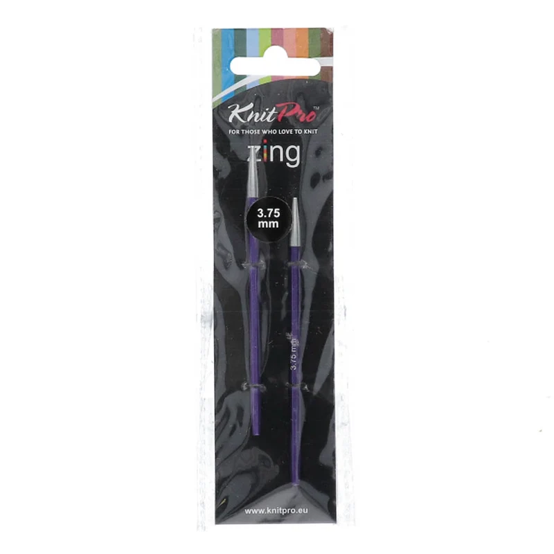 KnitPro Zing – kurze, austauschbare Rundstricknadeln, 3,75 mm