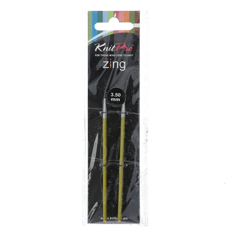 KnitPro Zing – kurze, austauschbare Rundstricknadeln, 3,50 mm