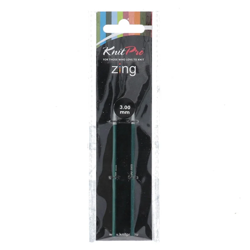 KnitPro Zing – kurze, austauschbare Rundstricknadeln, 3,00 mm