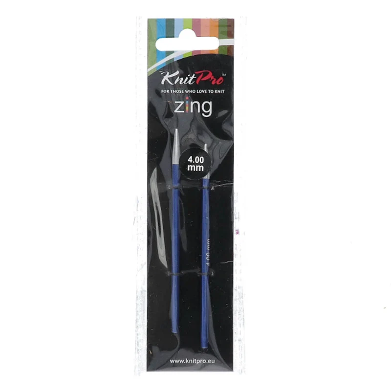 KnitPro Zing – kurze, austauschbare Rundstricknadeln, 4,00 mm