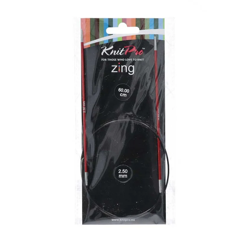 KnitPro Zing Rundstricknadeln 60 cm, 2,50 mm