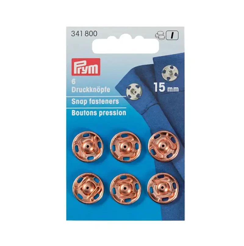 Prym Aufnäh-Druckknopf Roségold 15 mm