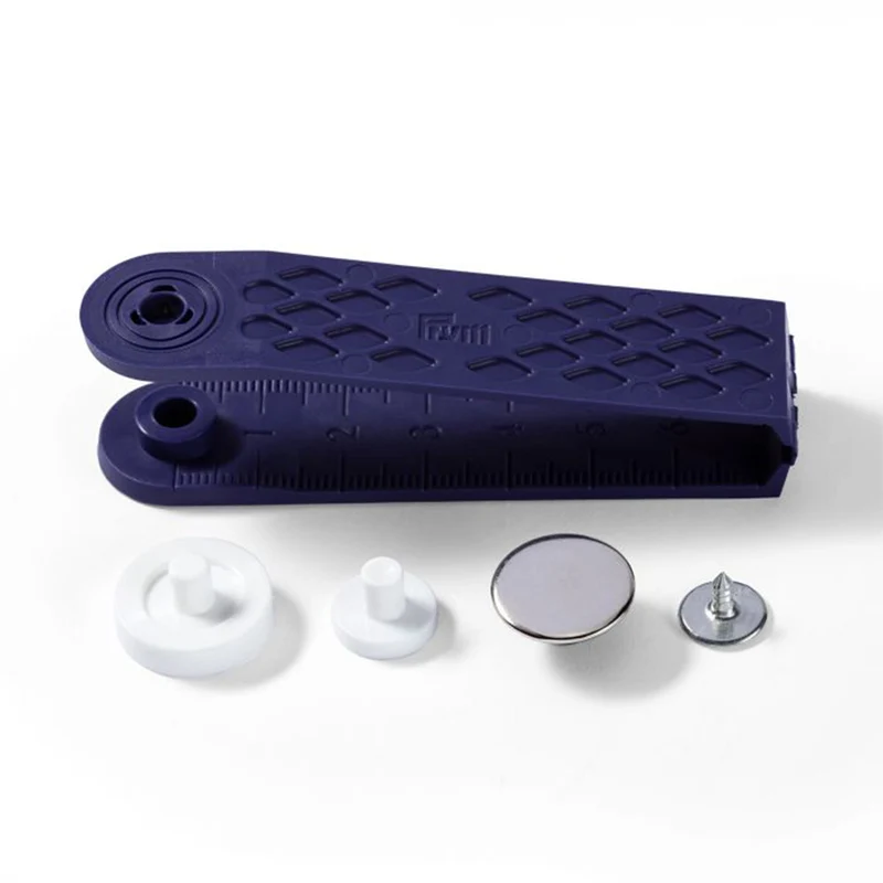 Prym nahtlose Druckknöpfe für Jersey, glatte Kappe, Silber, 10 mm