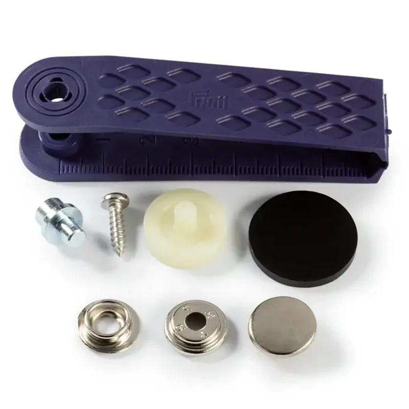 Prym Nahtlose Druckknöpfe zum Anschrauben, Silber, 15 mm
