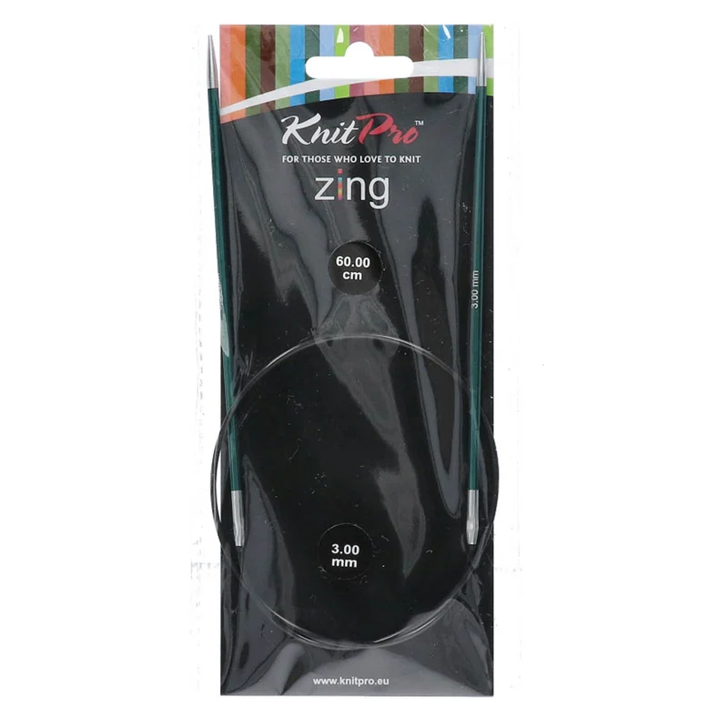 KnitPro Zing Rundstricknadeln 60 cm, 3,00 mm