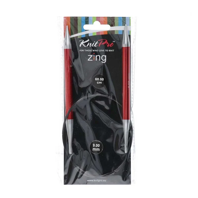 KnitPro Zing Rundstricknadeln 60 cm, 9,00 mm