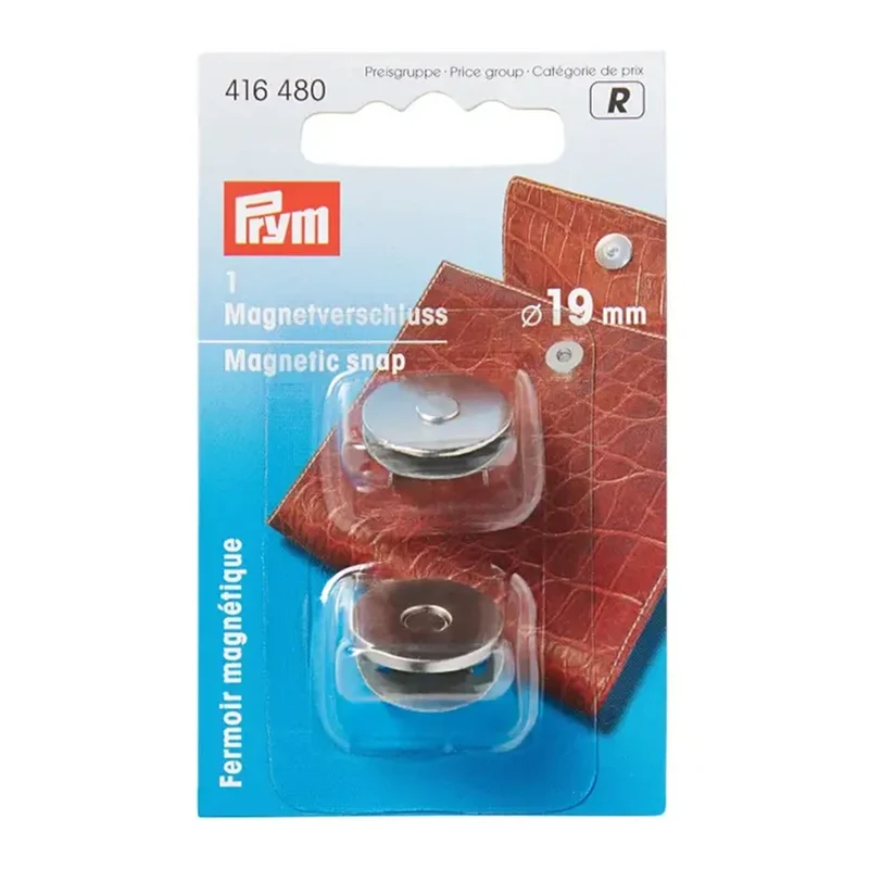 Prym Magnetverschluss 19 mm Silber