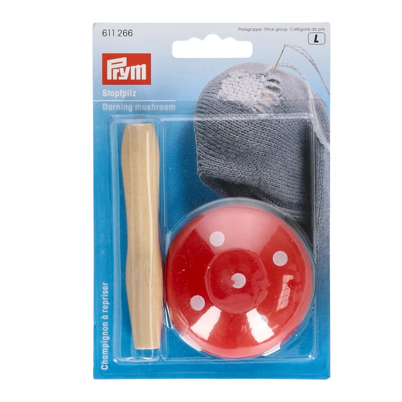 Prym Maasklos Holz Rot mit weißen Punkten