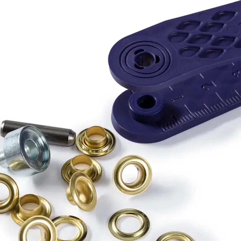 Prym Ringe mit Scheiben, Gold, 5 mm