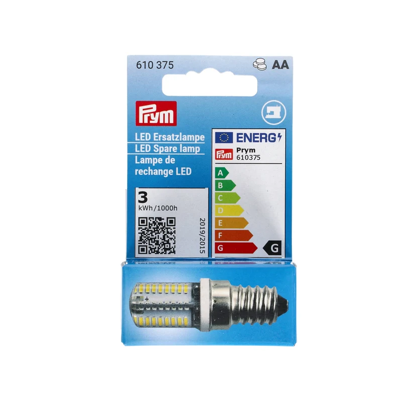 Prym LED-Ersatzlampe für Nähmaschine, 2,5 W, Schraubfassung