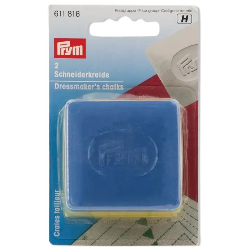 Prym Schneiderkreide-Plättchen (2 Stück) 02 Gelb / Blau