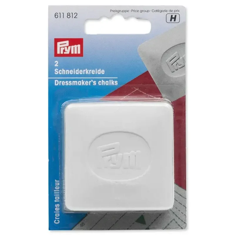 Prym Schneiderkreide-Plättchen (2 Stück) 01 Weiß
