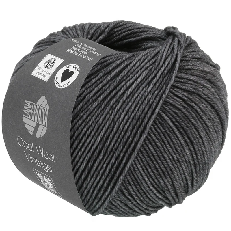 Lana Grossa Cool Wool Vintage 7370 Anthrazit