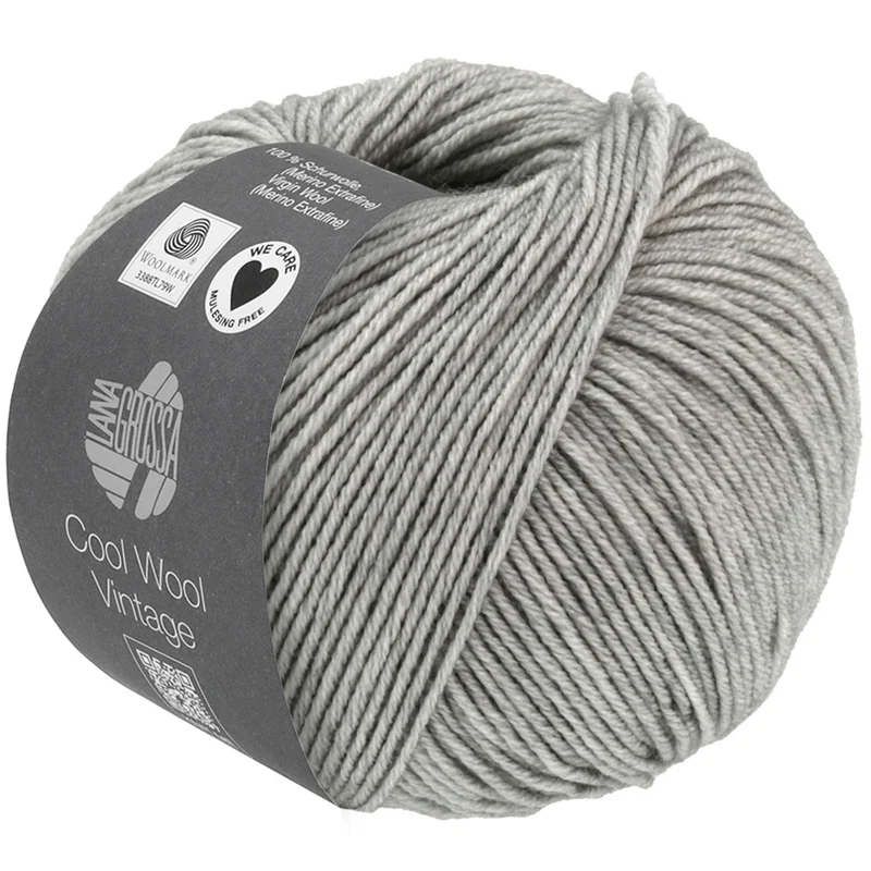 Lana Grossa Cool Wool Vintage 7369 Hellgrau