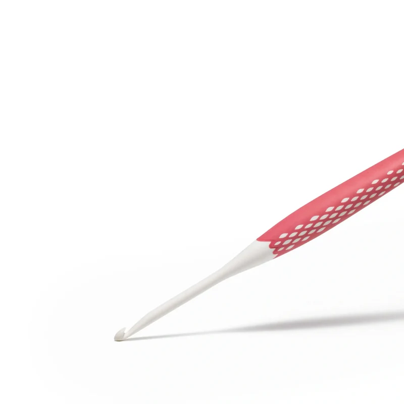 Prym Häkelnadel, ergonomisch, 16 cm, 4,0 mm, Altrosa