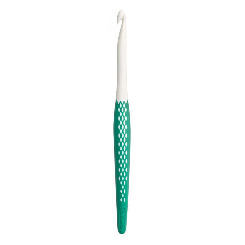 Prym Häkelnadel, ergonomisch, 17 cm, 7,00 mm, Blattgrün