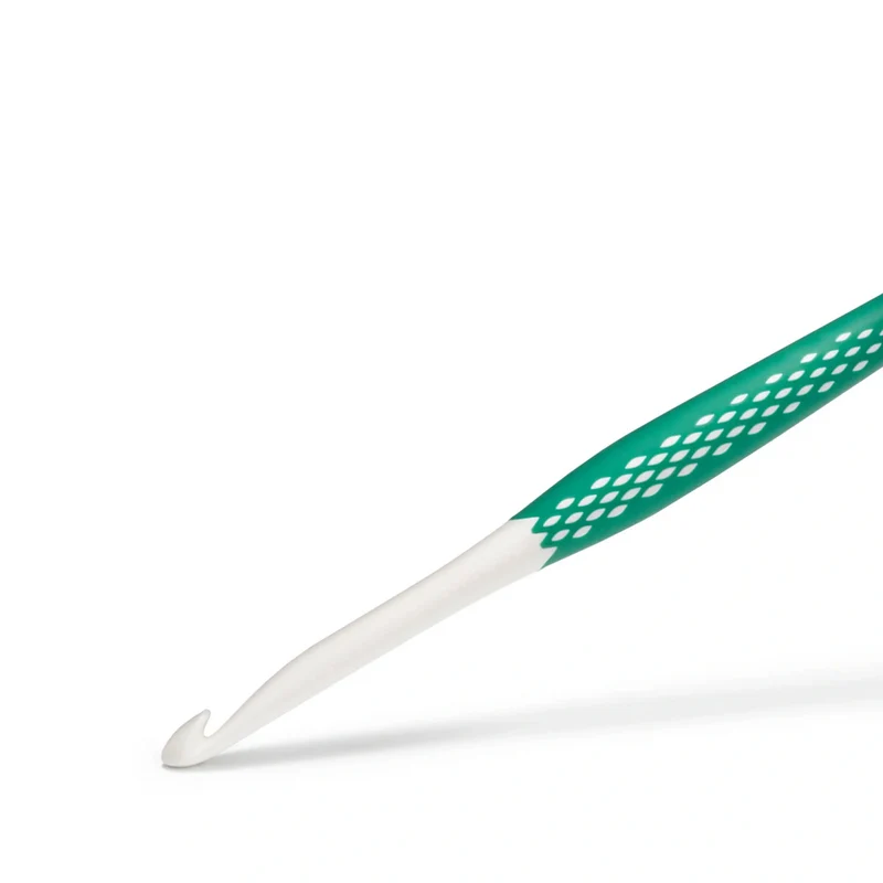 Prym Häkelnadel, ergonomisch, 17 cm, 7,00 mm, Blattgrün