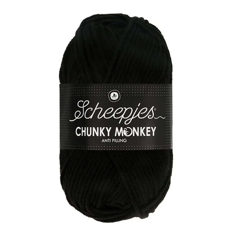 Scheepjes Chunky Monkey 1002 Schwarz