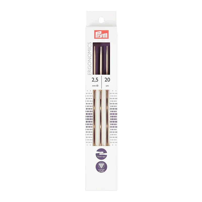 Prym Strumpfstricknadeln, ergonomisch, 20 cm, 2,50 mm