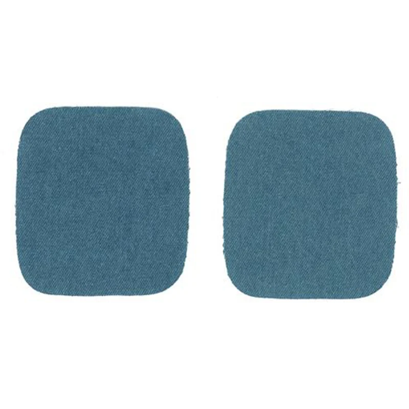 Restyle-Knieaufnäher für Jeans, 10 cm x 9 cm, zum Aufbügeln, 235, Hellblau