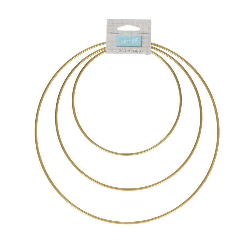 Trimits Metallring 15–25 cm 01 Gold (3 Stück)
