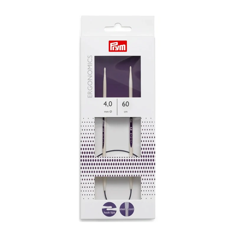 Prym Rundstricknadel, ergonomisch, 60 cm, 4,00 mm