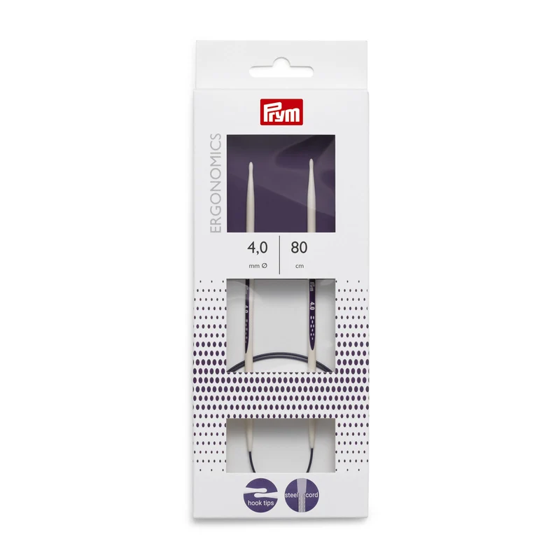 Prym Rundstricknadel, ergonomisch, 80 cm, 4,00 mm