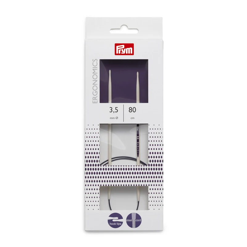 Prym Rundstricknadel, ergonomisch, 80 cm, 3,50 mm