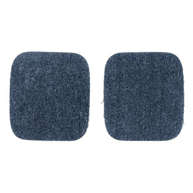 Restyle-Knieaufnäher für Jeans, 10 cm x 9 cm, zum Aufbügeln, 211 Blau/Grau