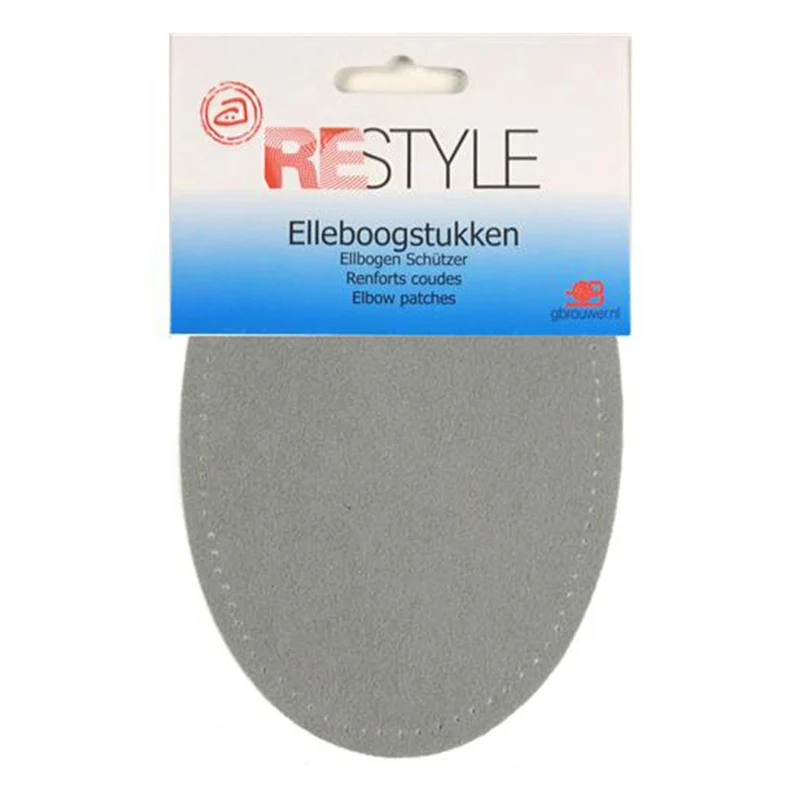 Restyle-Ellbogenschützer aus Suèdine, 14 cm x 9,5 cm, zum Aufbügeln, 027