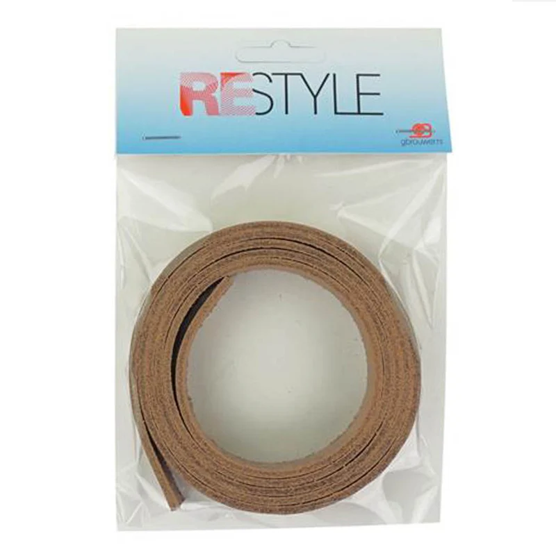 Restyle-Lederband 120 cm x 2 cm, 2,8 mm dick, 898 Braun