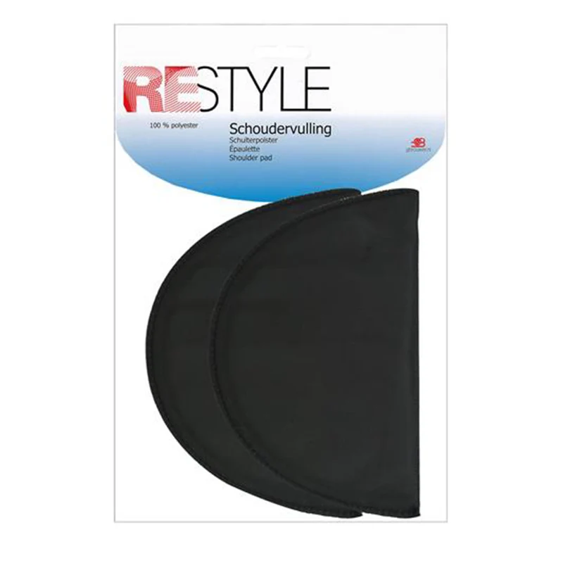 Restyle Schulterpolster, eingesetzt, 15 mm, 000, Schwarz