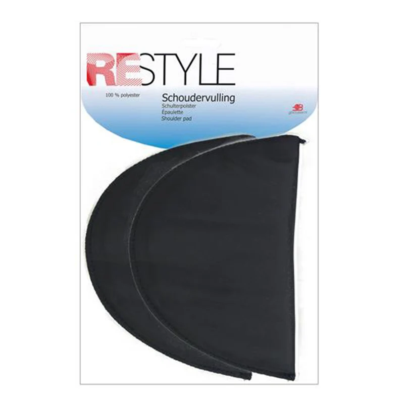Restyle Schulterpolster, eingesetzt, 15 mm dick, 000, Schwarz