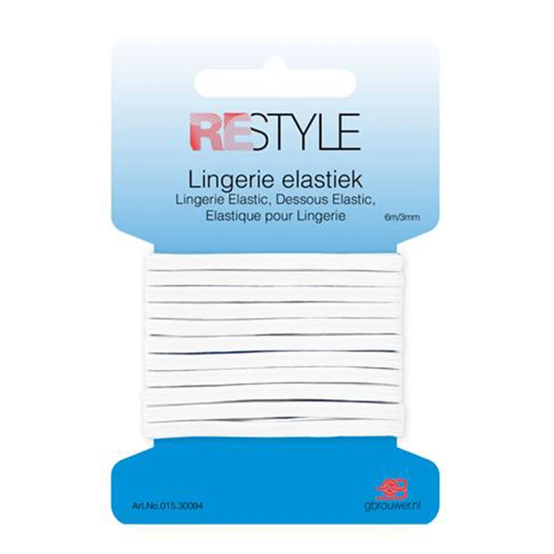Restyle Lingerie-Gummiband 3 mm x 6 Meter